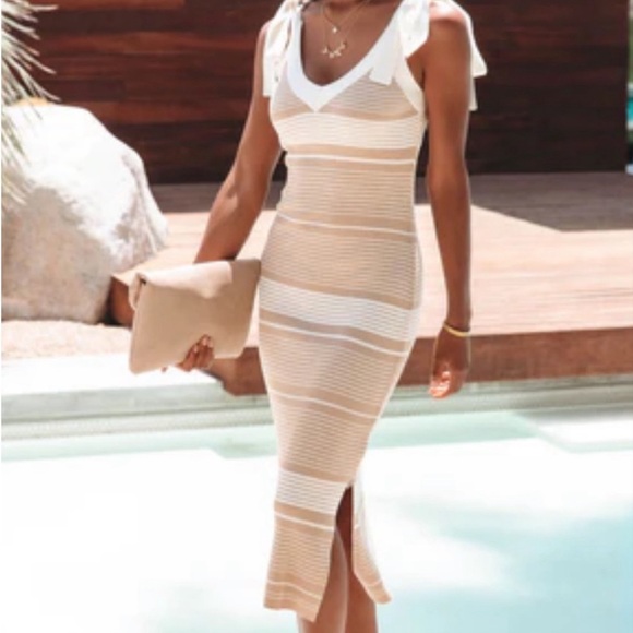 Lovers Way Ribbed Knit Midi Dress - Picture 1 of 2